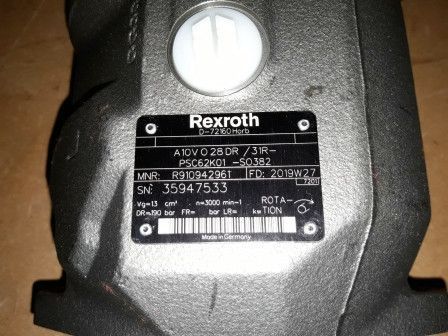 Гидравлический насос Rexroth A 10 VO 28 DR A10VO28DR фото