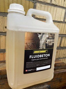 КИСЛОТА ДЛЯ СНЯТИЯ БЕТОНА FLUIDBETON - 5 л. FLUIDBETON фото